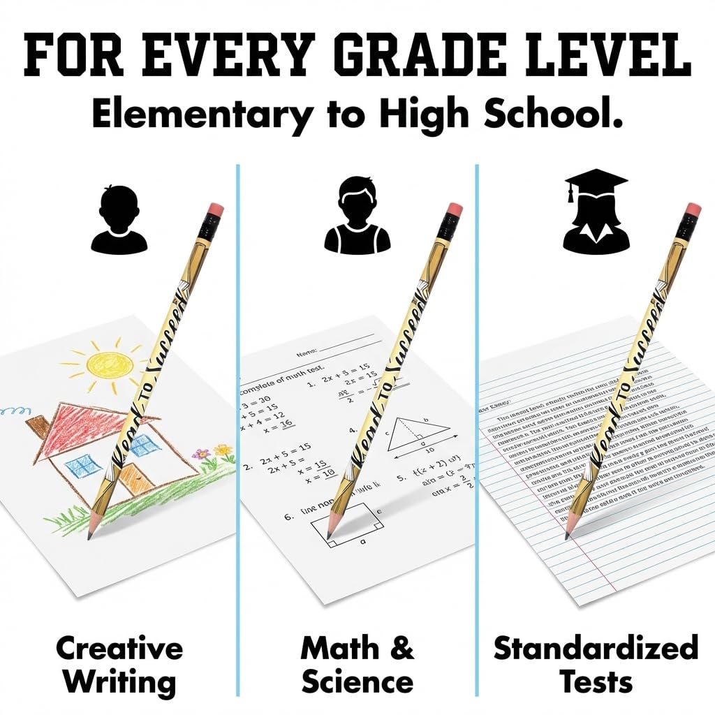 Anderson's, Read to Succeed Pencils, Set of 100, School Pencils, Student Awards, Recognition - Image 6