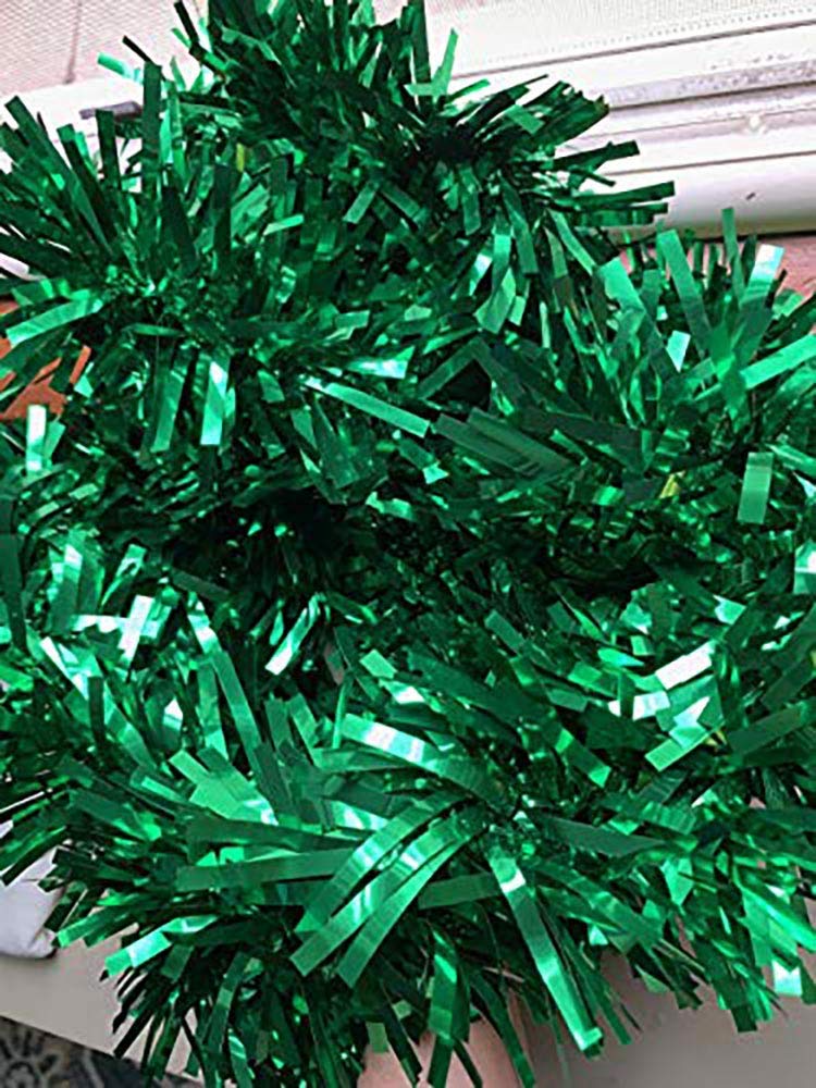 Anderson's Red and Green Metallic Holiday Garland, 25 Feet Long, Christmas Decorations, Parade Float Decorations for Trailer, Metallic Tinsel Garland, Christmas Garland Décor for Home and Party - Image 2