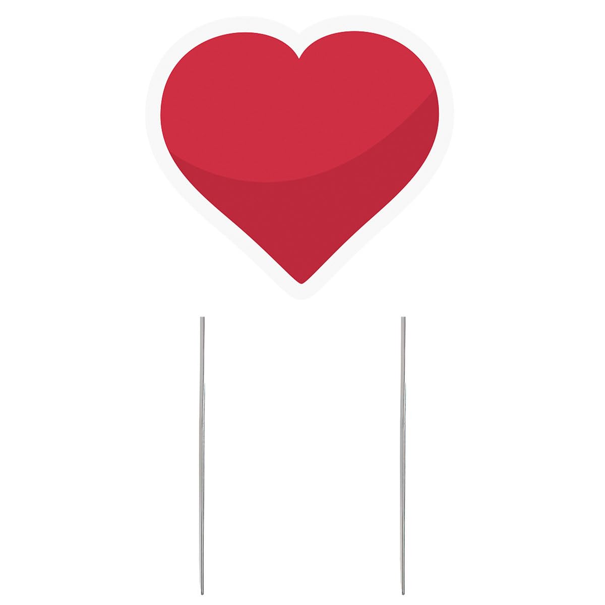 Anderson's Red Heart Yard Sign, 20 Inches, Yard Card, Outdoor Décor, Lawn Décor