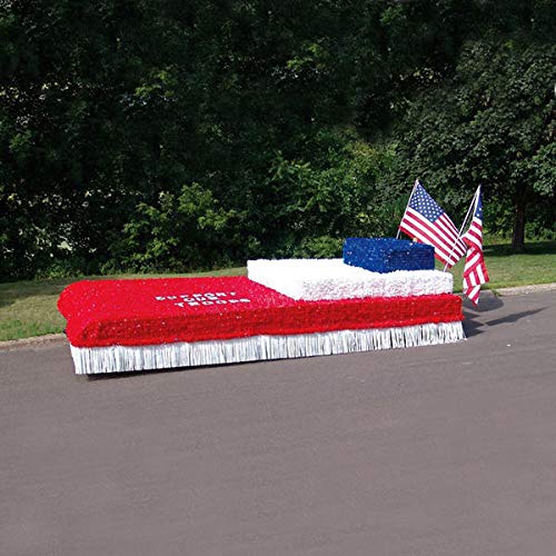 Anderson's Red Vinyl Floral Sheeting, 30 Ft. Parade Float Decorations for Trailer, Party Decorations, Wedding, Prom, Homecoming, Photo Backdrops, Indoor/Outdoor - Image 6