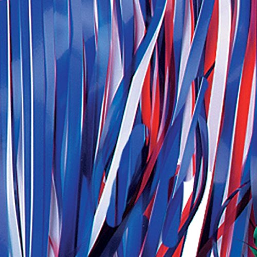 Anderson's Red, White & Blue Vinyl Fringe, 15" x 10' Patriotic Parade Float Decoration for 4th of July, Memorial Day, Veterans Day, Events, Doorways, Tables, Ceilings, and More - Image 3