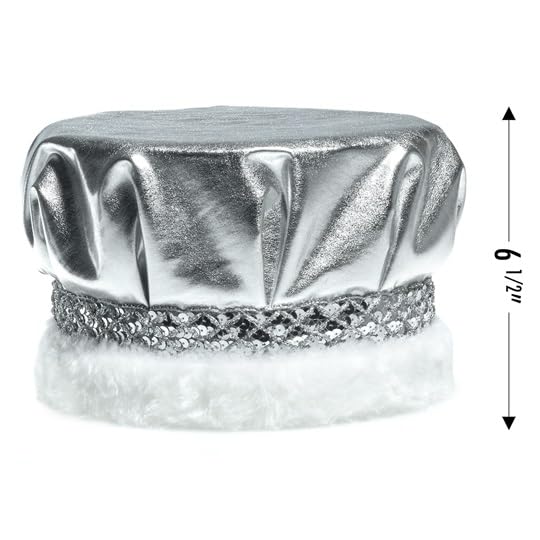 Anderson's Regal Majestic Royalty Set, Metallic Crown, White Fur, Janet Tiara, Prom, Homecoming Winter Formal Coronation - Image 2