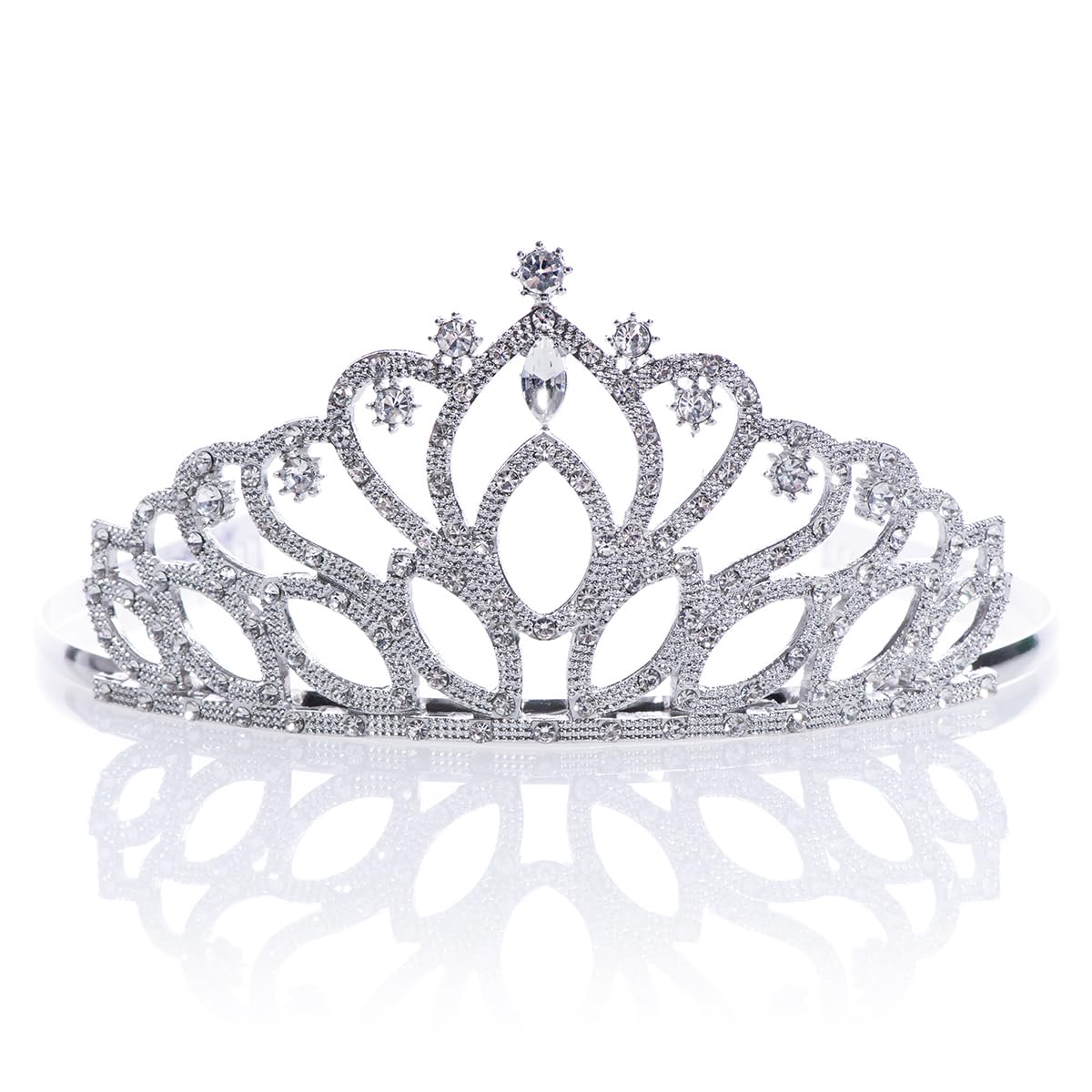 Anderson's Rhinestone Taylor Tiara & White Gold Foil Satin Bride-to-Be Sash Kit; Bachelorette Party Supplies, Bridal Shower Gift, Wedding Accessory, Engagement Celebration Decor - Image 3