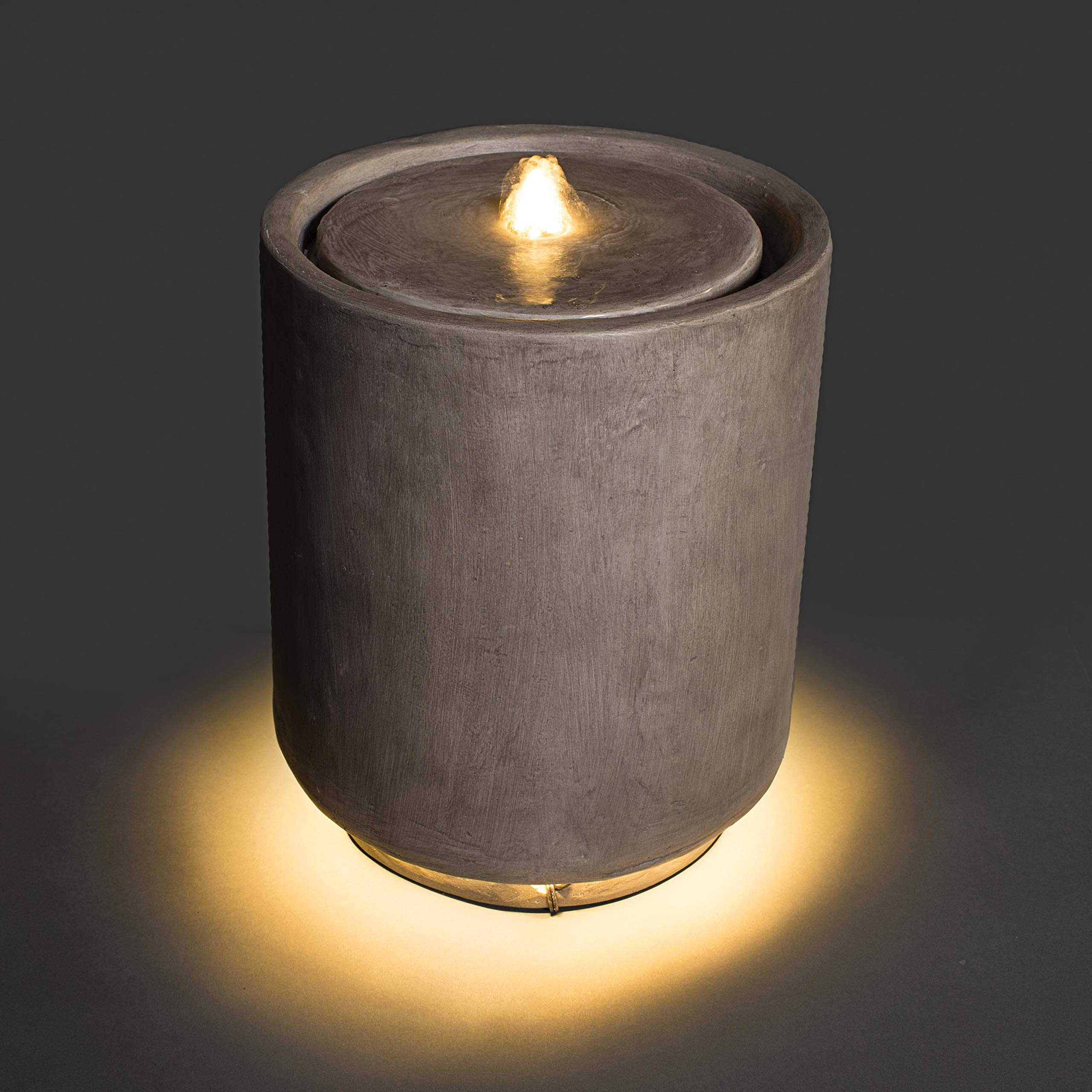 Anderson’s Round LED Light‑Up Fountain, Durable Faux Stone Accent for School Events, Weddings, Banquets, Gardens, Outdoor Retreats, Home Decor and Patios - Image 2