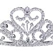 Anderson's Rowena Rhinestone Tiara, 2" High Silver Metal Crown with Sparkling Clear Rhinestones, Adjustable Fit & Removable Comfort Combs, Perfect for Prom, Homecoming, Weddings, Pageants, Quinceañeras, and Special Occasions