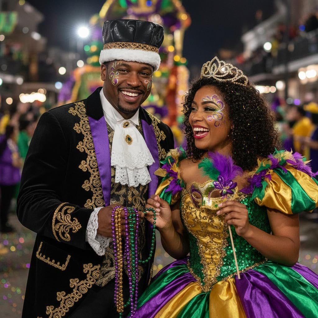 Anderson's Royal Couple Coronation Set, Black Metallic King Crown and Sparkling Rhinestone Gold Sasha Tiara for Prom, Homecoming, Winter Formals, Special Events and Dance Coronations - Image 9