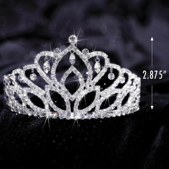 Anderson's Royal Grandeur Crown & Tiara Set, Elegant Accessories for Prom, Pageants, Weddings, Quinceañeras, Costume Parties & Formal Celebrations, Satin King Crown & Rhinestone Tiara - Image 8