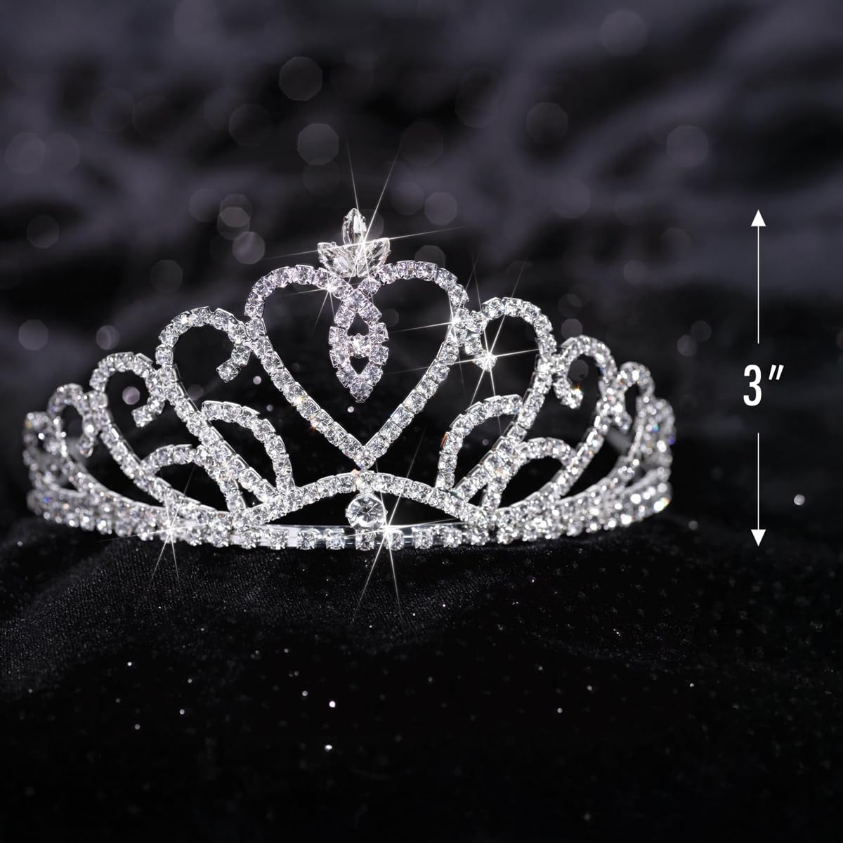 Anderson’s Ruth Queen and Kiley Princess Tiara Set, 4 Piece Rhinestone Crown Collection, for Prom, Homecoming, Winter Formal, Pageant, Wedding, Quinceañera, Sweet 16, Anniversary, Birthday, Theater, Coronation Accessory - Image 8