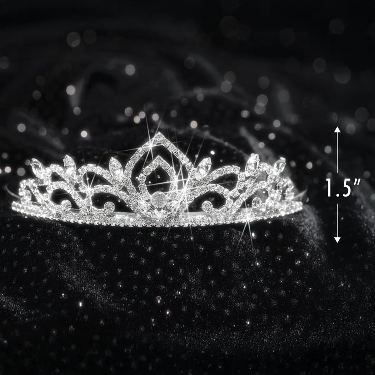 Anderson’s Ruth Queen and Kiley Princess Tiara Set, 4 Piece Rhinestone Crown Collection, for Prom, Homecoming, Winter Formal, Pageant, Wedding, Quinceañera, Sweet 16, Anniversary, Birthday, Theater, Coronation Accessory - Image 9