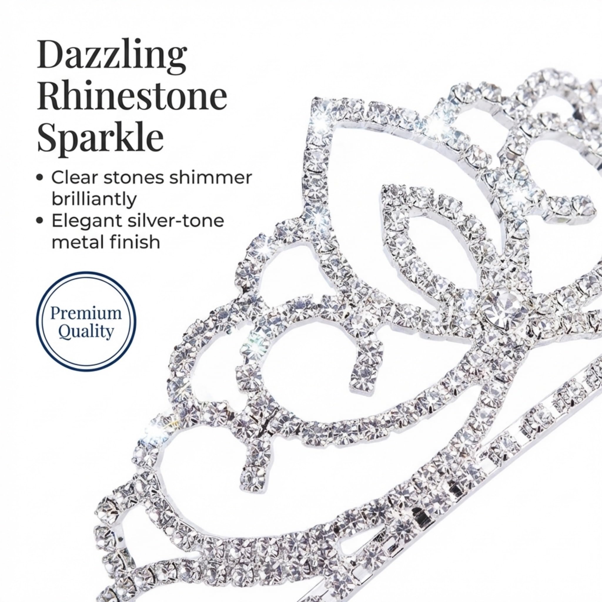 Anderson's Sasha Queen and Princess Tiara Sets, Women, Girls, Prom, Homecoming Coronation - Image 4