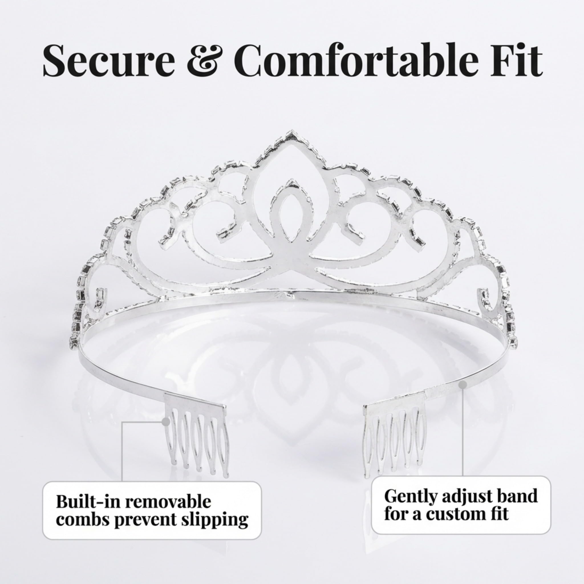Anderson's Sasha Queen and Princess Tiara Sets, Women, Girls, Prom, Homecoming Coronation - Image 5