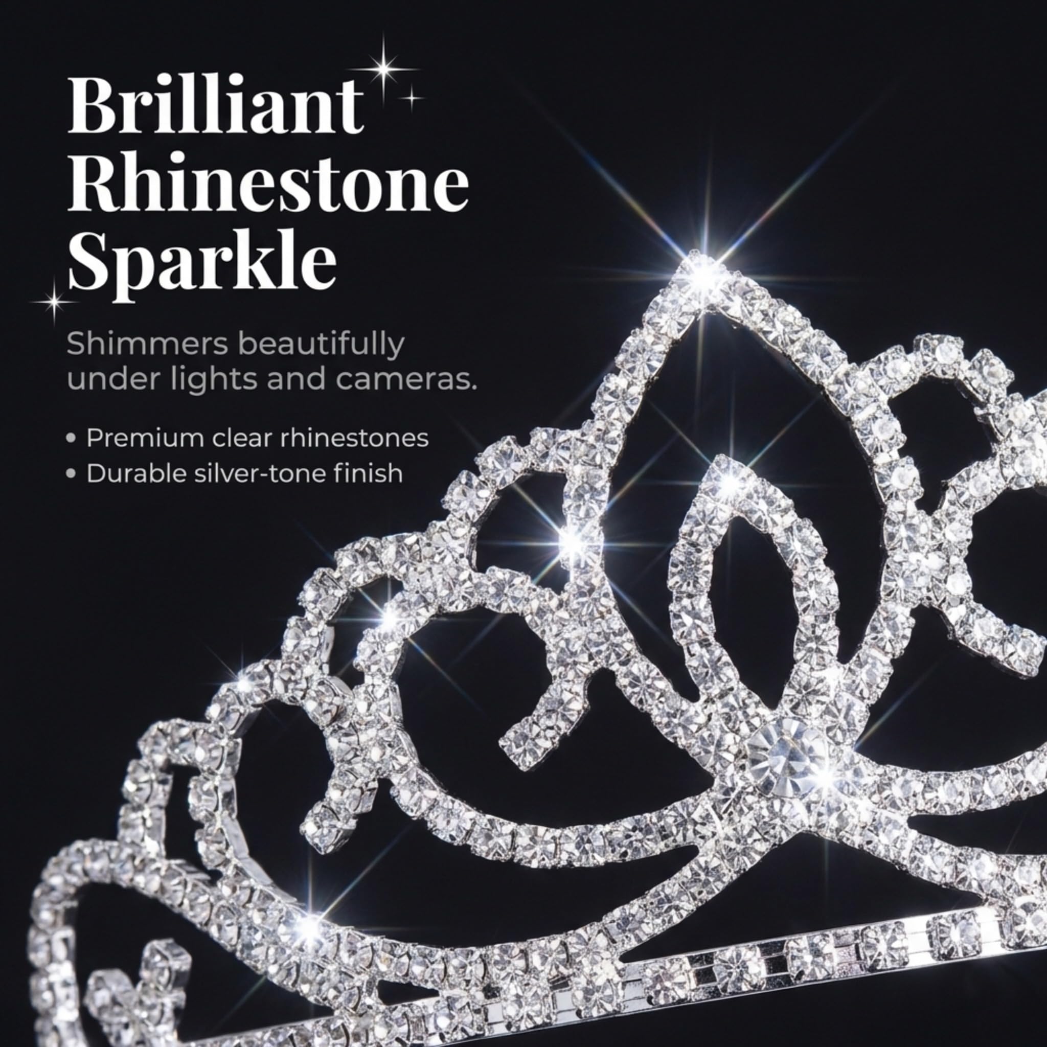 Anderson's Sasha Queen and Princess Tiara Sets, Women, Girls, Prom, Homecoming Coronation - Image 7