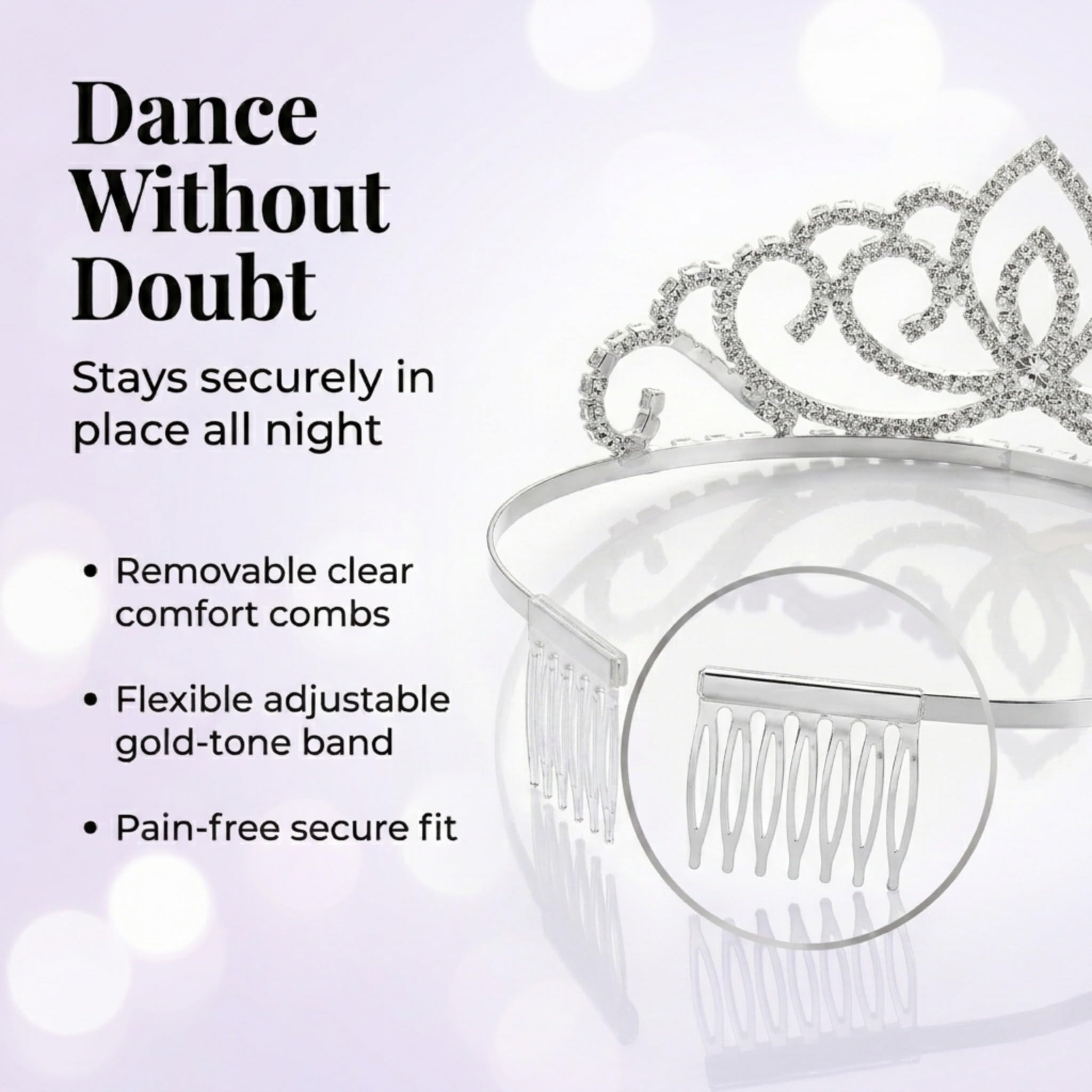 Anderson's Sasha Queen and Princess Tiara Sets, Women, Girls, Prom, Homecoming Coronation - Image 7