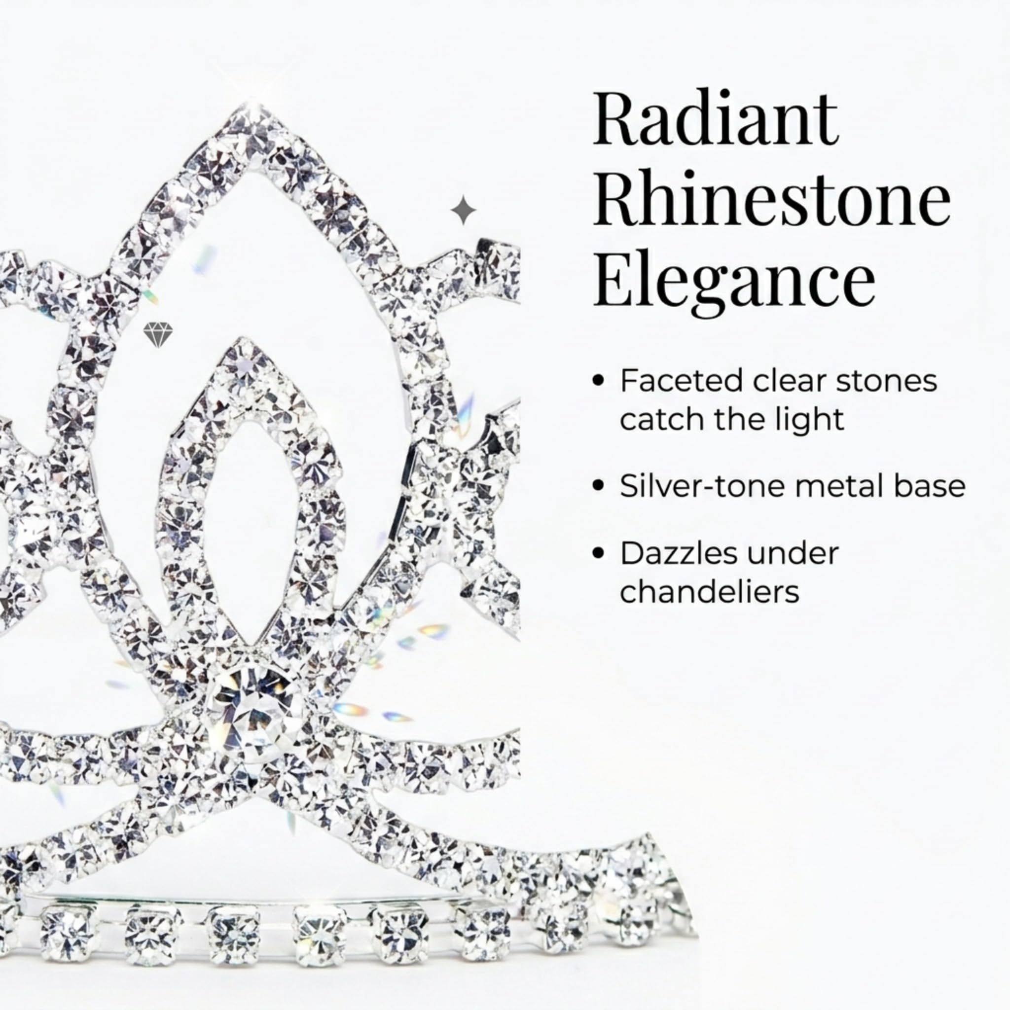Anderson's Sasha Queen and Princess Tiara Sets, Women, Girls, Prom, Homecoming Coronation - Image 7