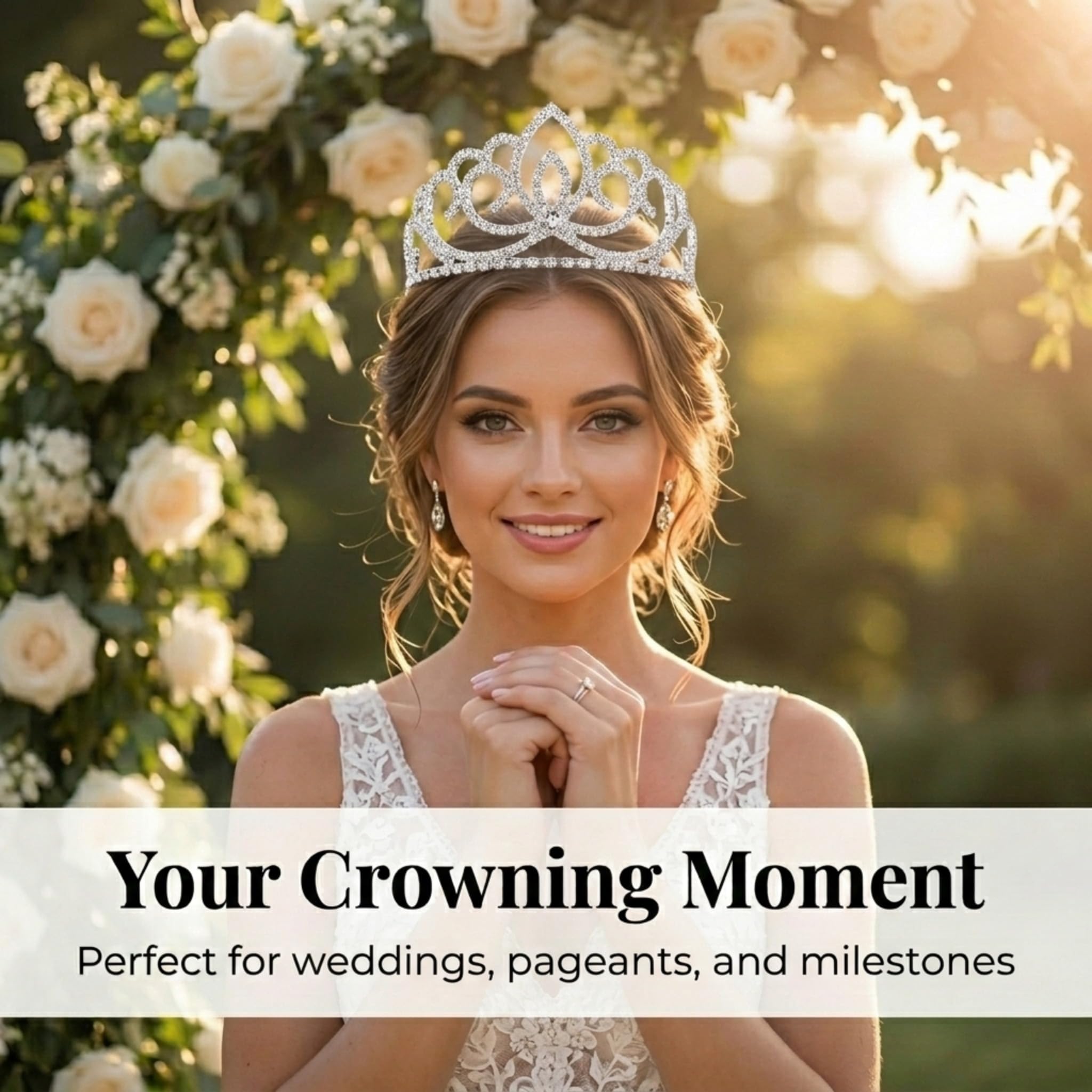 Anderson's Sasha Queen and Princess Tiara Sets, Women, Girls, Prom, Homecoming Coronation - Image 3