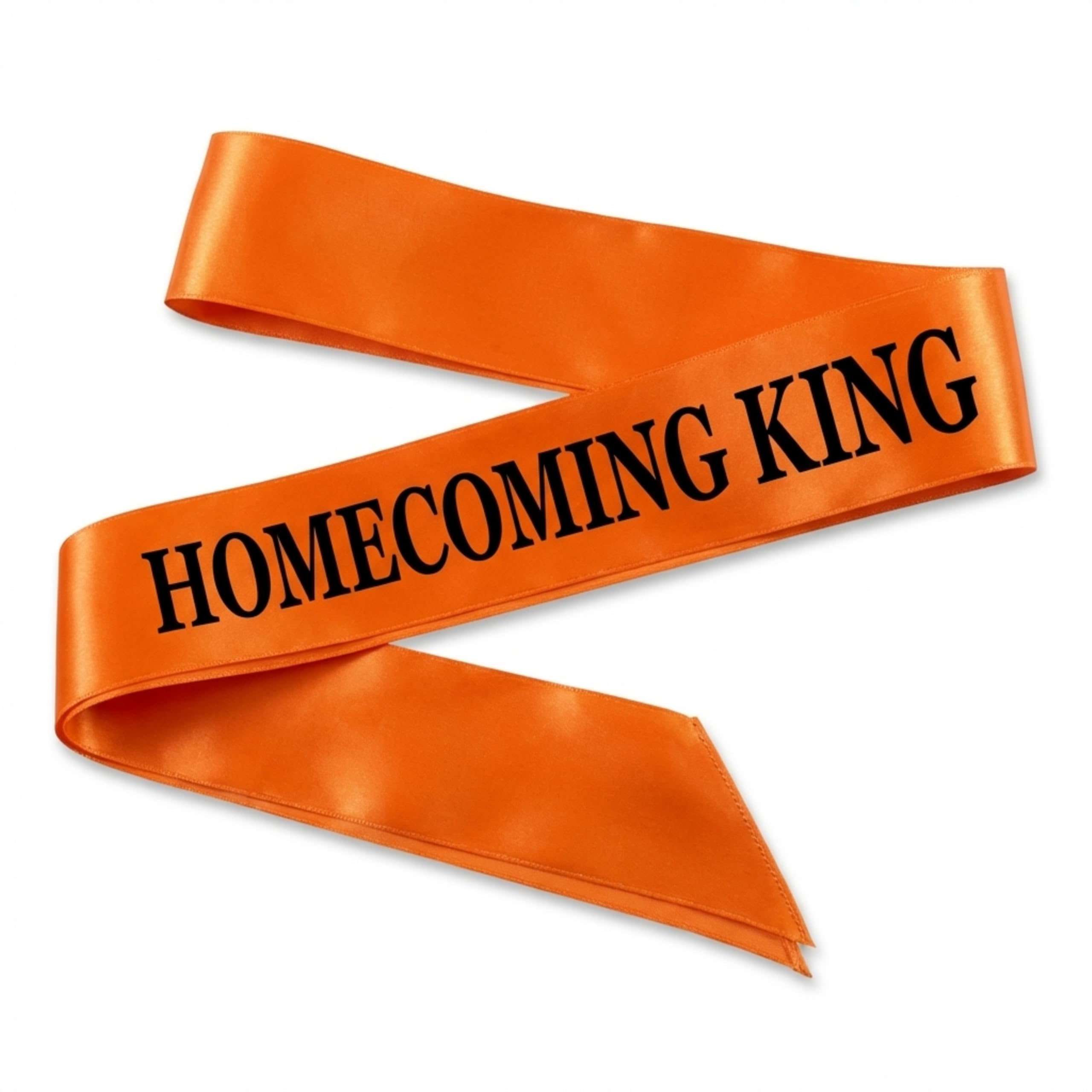 Anderson's Satin Homecoming King Sash, Orange with Black Imprint, Homecoming Sashes for High School Dance King, Queen, Homecoming Court - Image 7