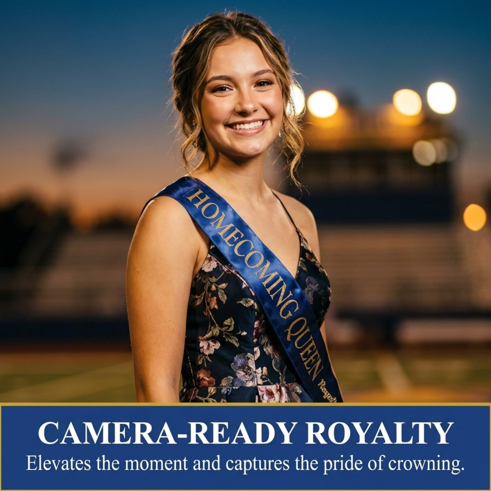 Anderson's Satin Homecoming Queen Sash with Royalty Pin - Image 7