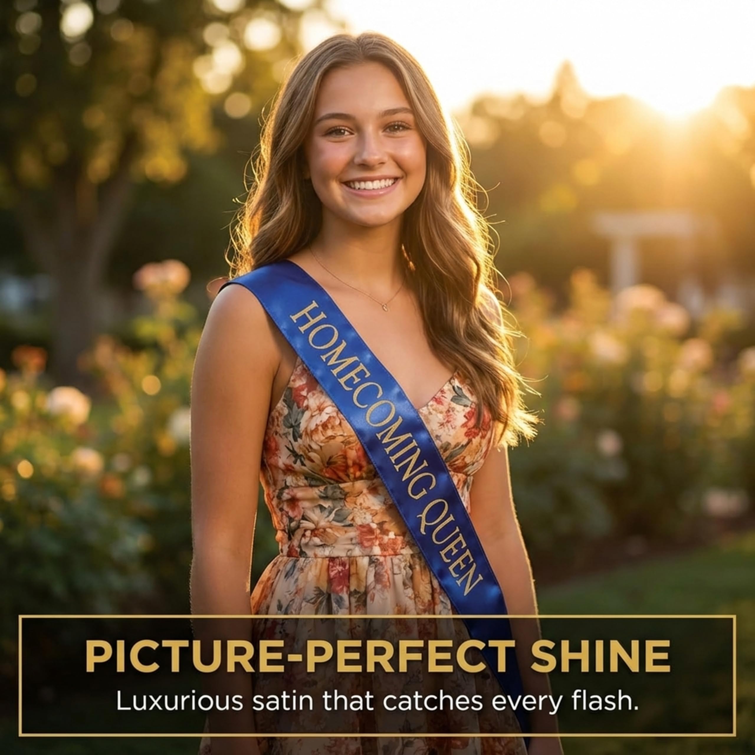 Anderson's Satin Sash Sets, King & Queen, 72 Inch x 3 Inch - 2 Pieces, Homecoming Court & Royalty Sashes - Image 3