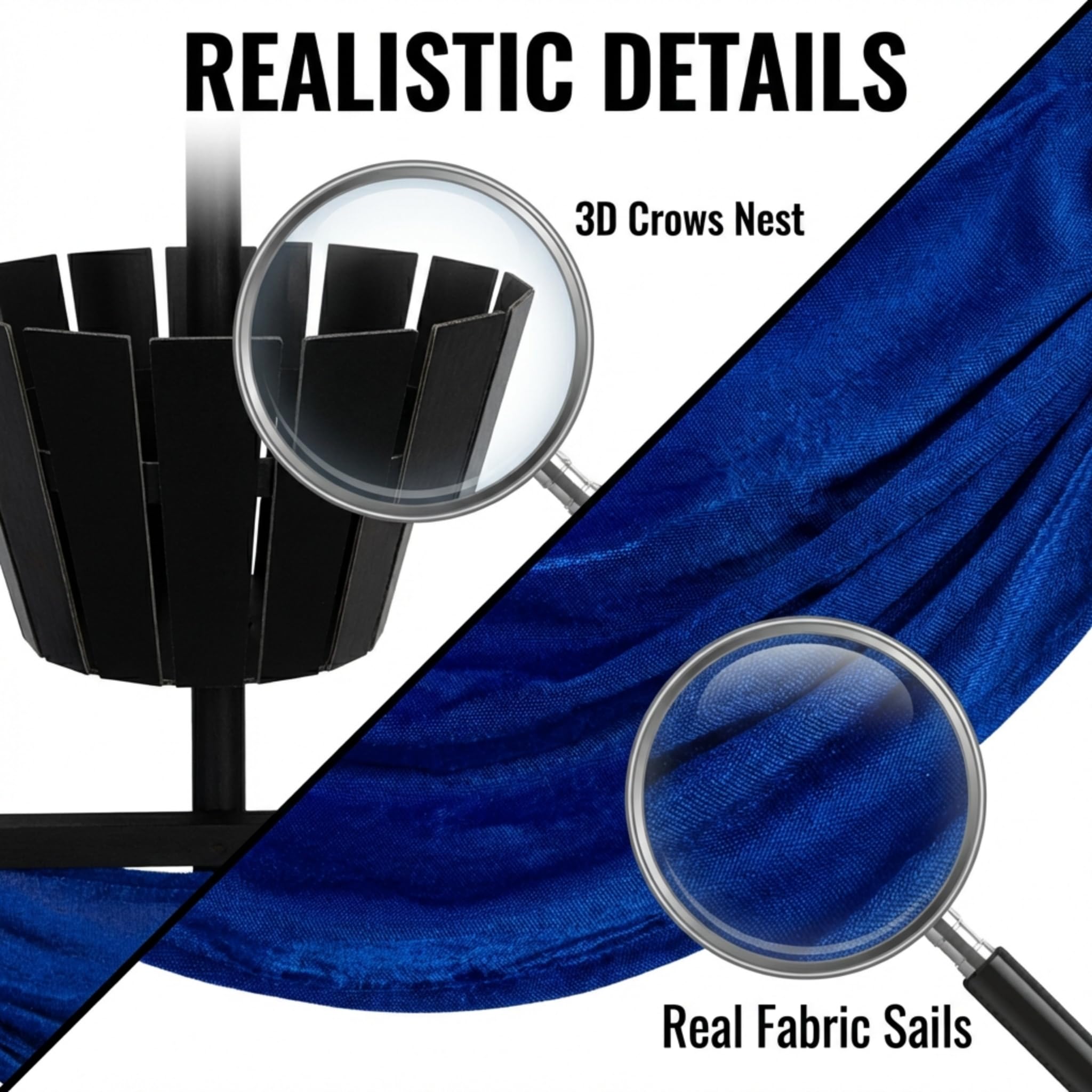 Anderson's Ship's Mast Decorative Prop Kit, 15 Feet High, Pirate Theme, Prom, Homecoming, Event Décor - Image 4