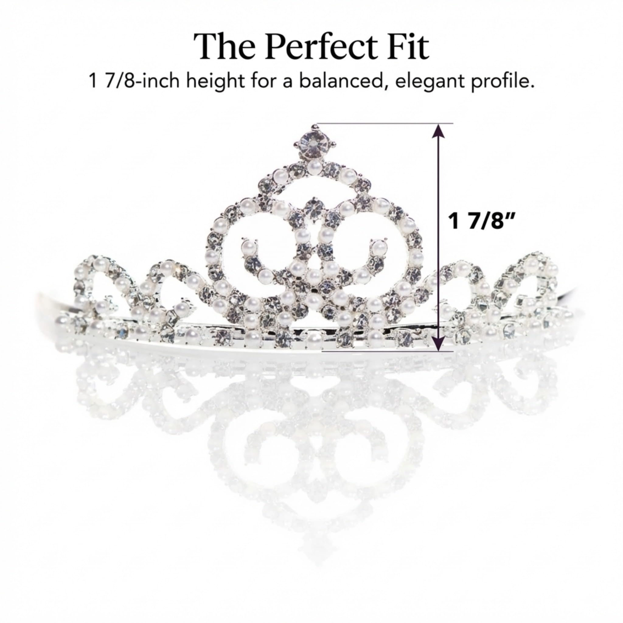 Anderson's Silver, Gold, and Rose Gold Rhinestone Tiaras, Woman's Crown, Wedding/Prom Tiara - Image 5