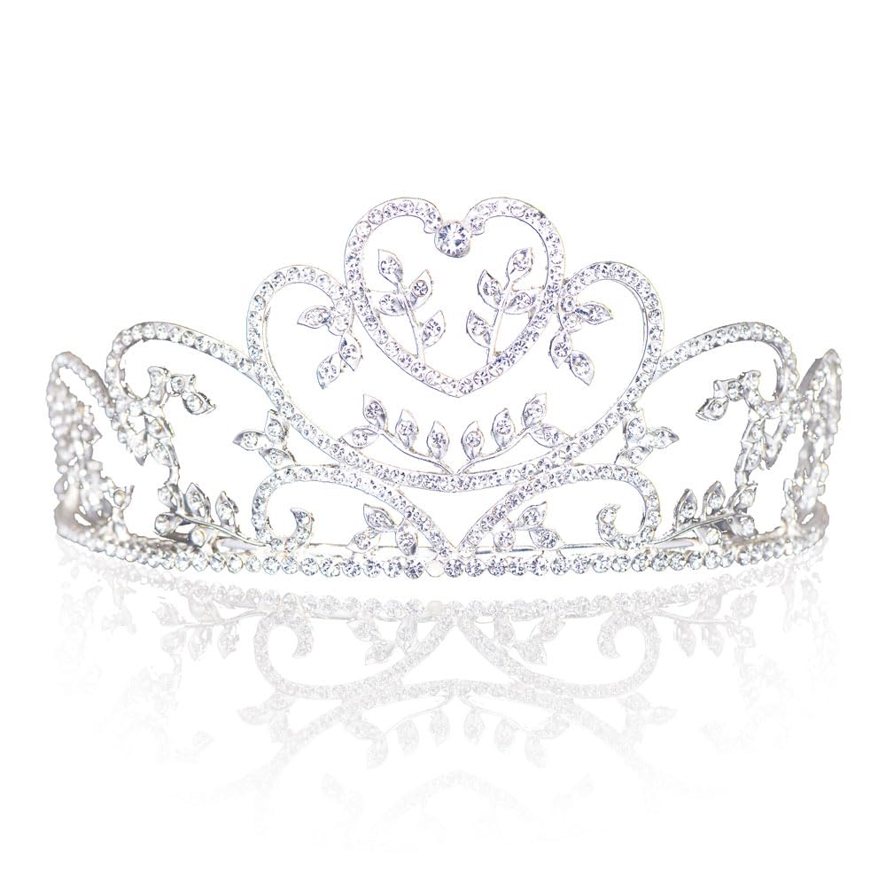 Anderson's Silver, Gold, or Rose Gold Metal Rhinestone Tiaras, Woman's Crown, Wedding/Prom Tiara