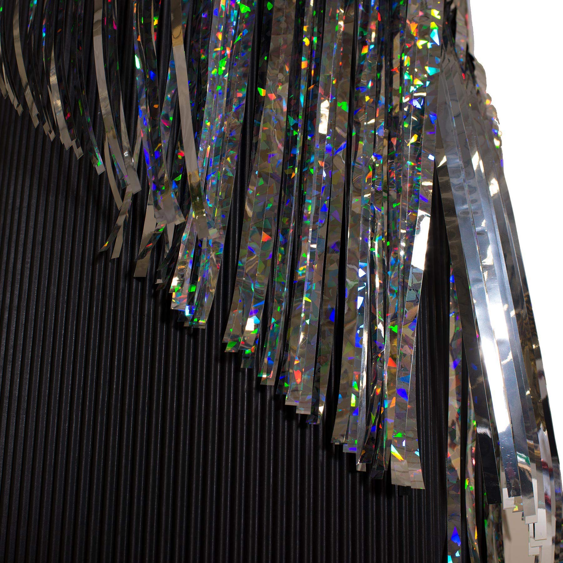 Anderson's Silver Holographic Fringe, 15" x 10' Shiny Decorative Trim for Floats, Parties, Tables, Ceilings, Doorways, Backdrops, and Event Décor - Image 4