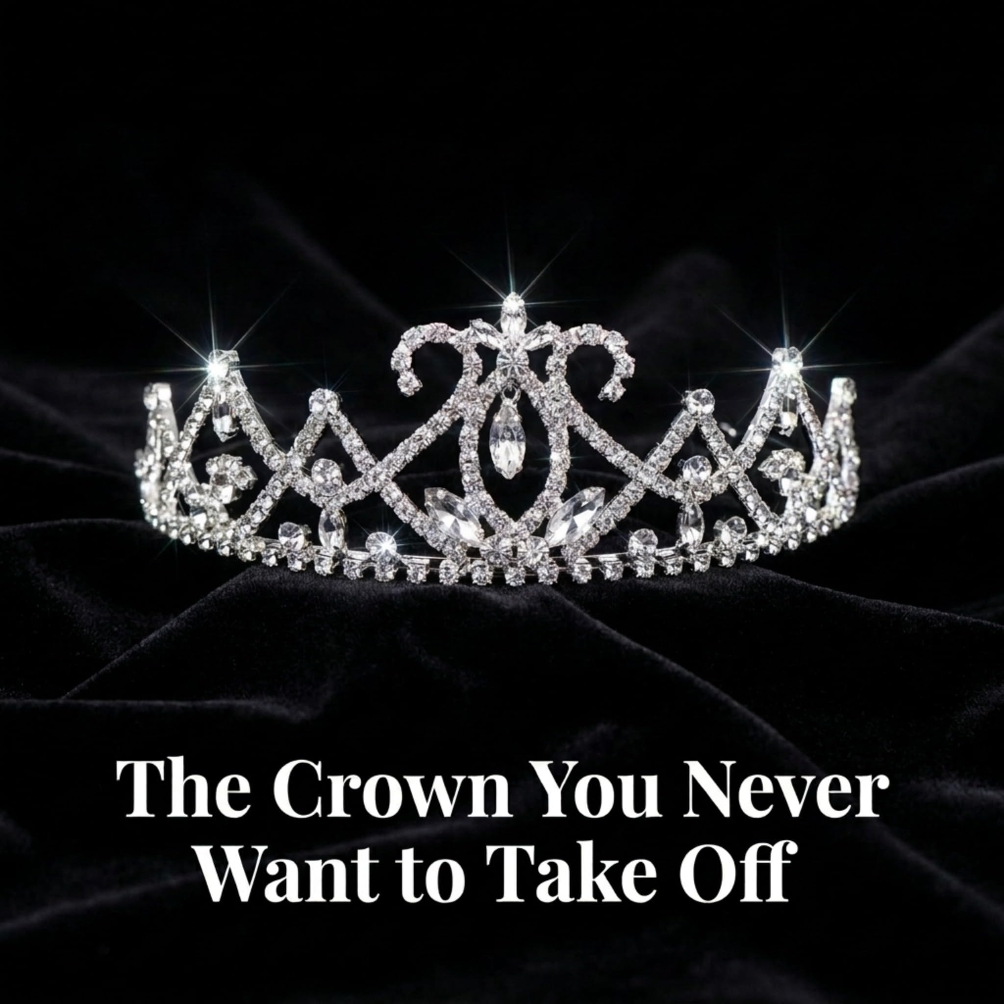 Anderson's Skye Rhinestone Tiara, Sparkling 2-Inch Silver Crown with Clear Faux Diamonds, Adjustable Band & Comfort Combs, Perfect for Weddings, Proms, Pageants, Birthdays & Quinceañeras - Image 3