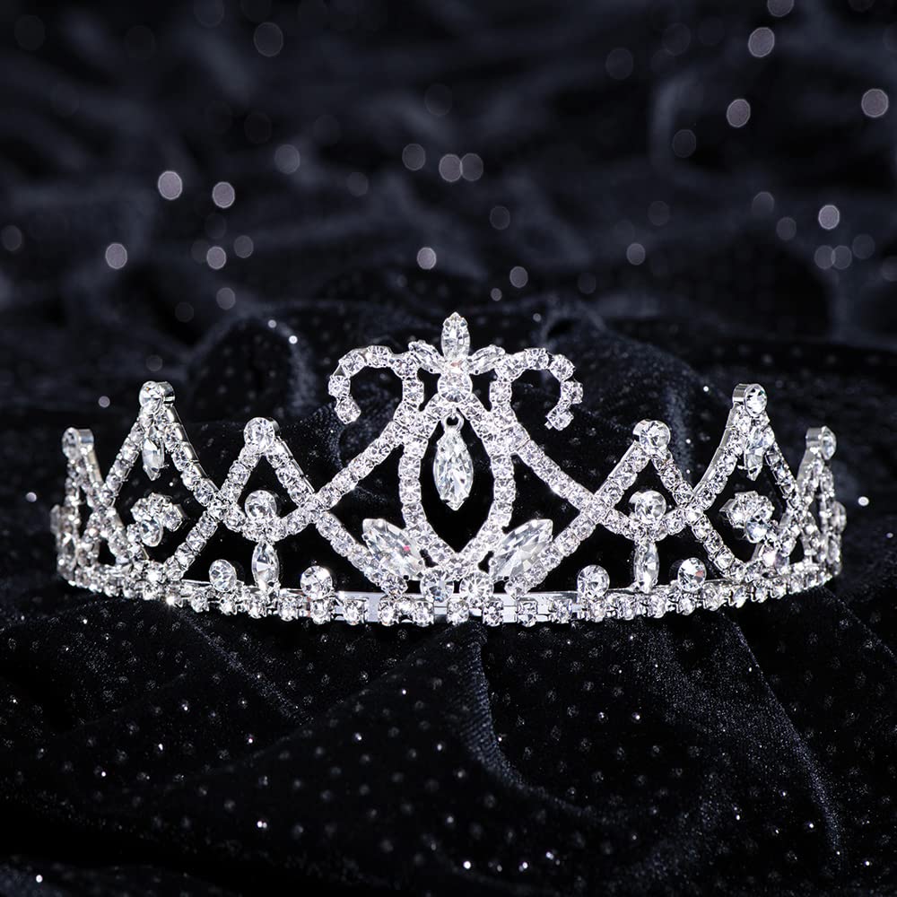 Anderson's Skye Rhinestone Tiara, Sparkling 2-Inch Silver Crown with Clear Faux Diamonds, Adjustable Band & Comfort Combs, Perfect for Weddings, Proms, Pageants, Birthdays & Quinceañeras - Image 8