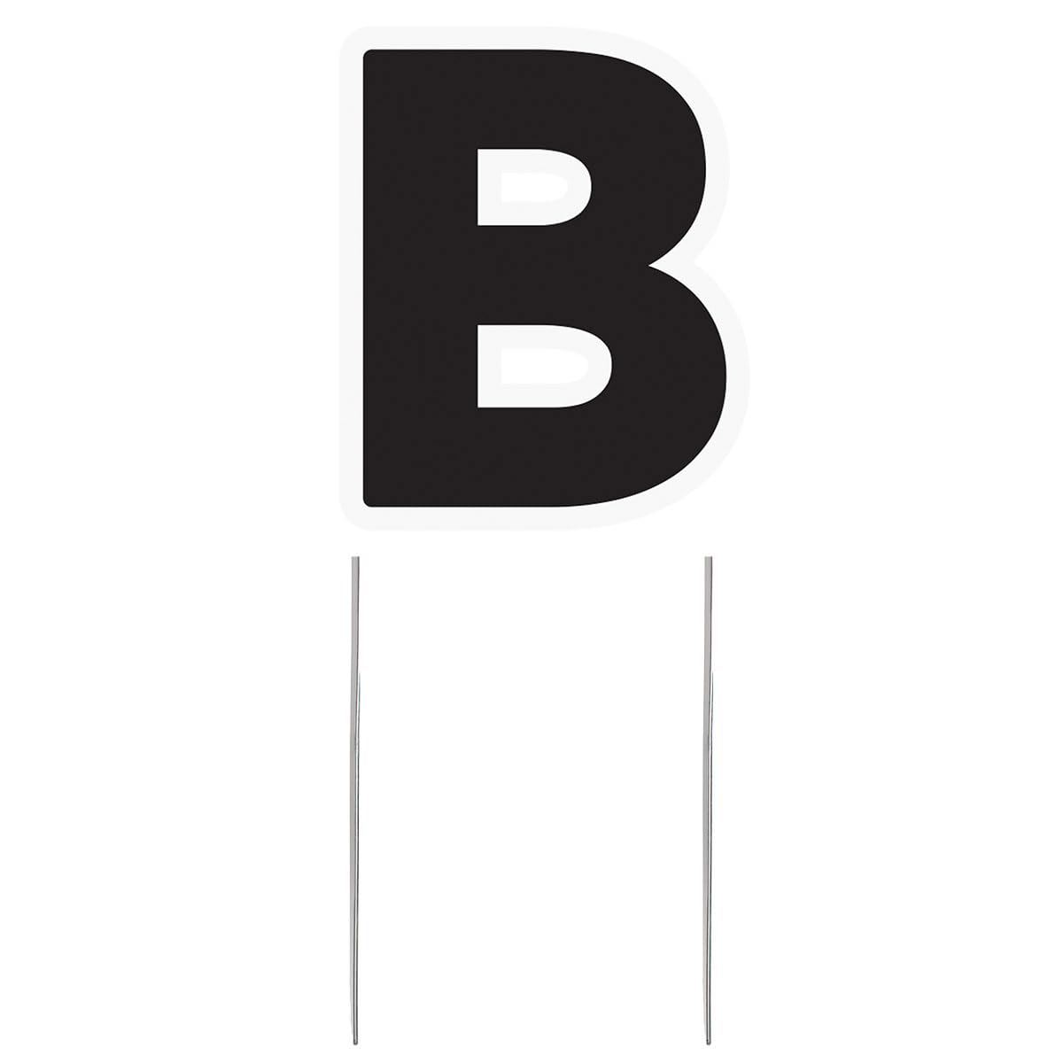 Anderson's Small Letter B Yard Sign, 24 Inches, Yard Card, Outdoor Décor, Lawn Décor, Alphabet Signs
