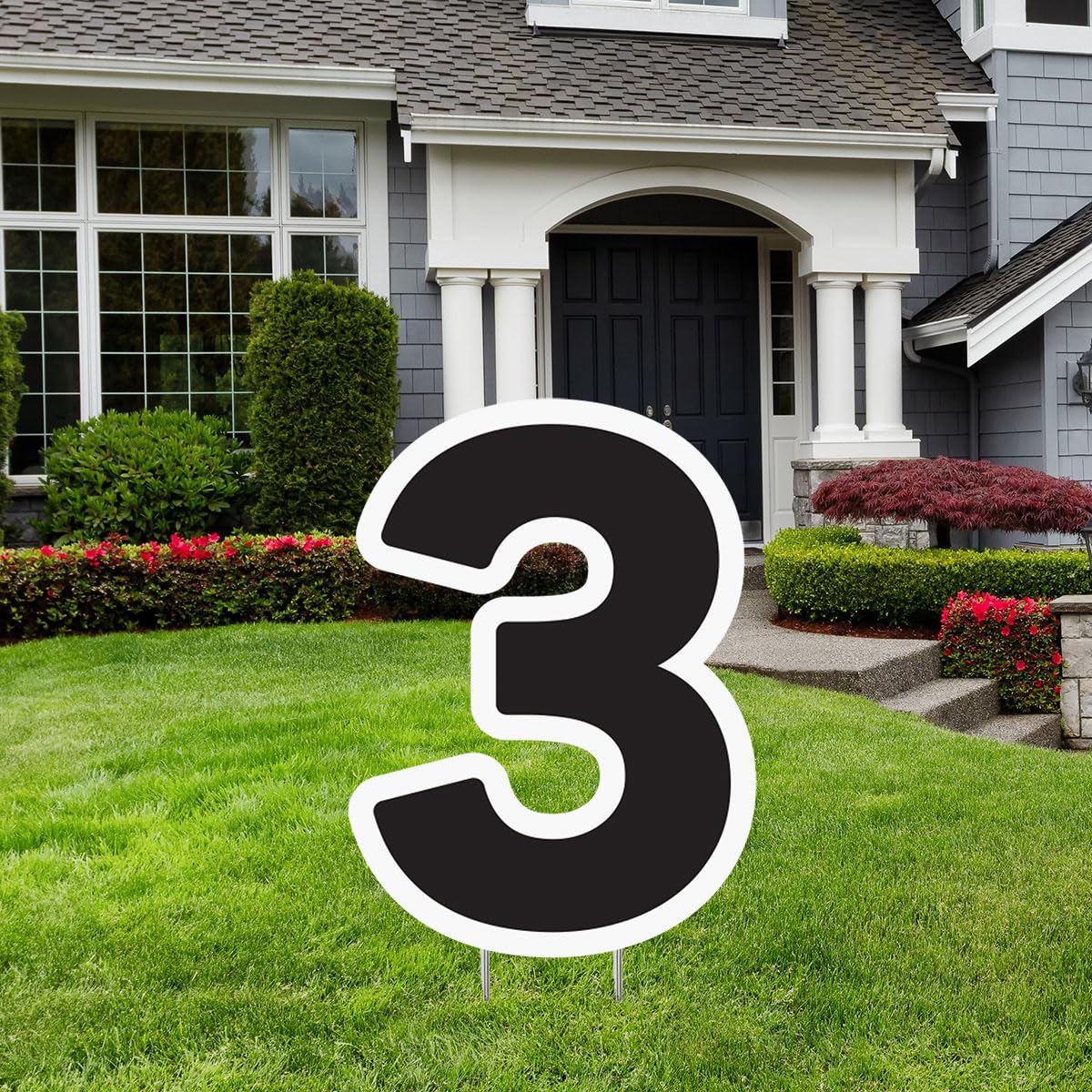 Anderson's Small Number 3 Yard Sign, 24 Inches, Yard Card, Outdoor Décor, Lawn Décor, Number Signs - Image 2