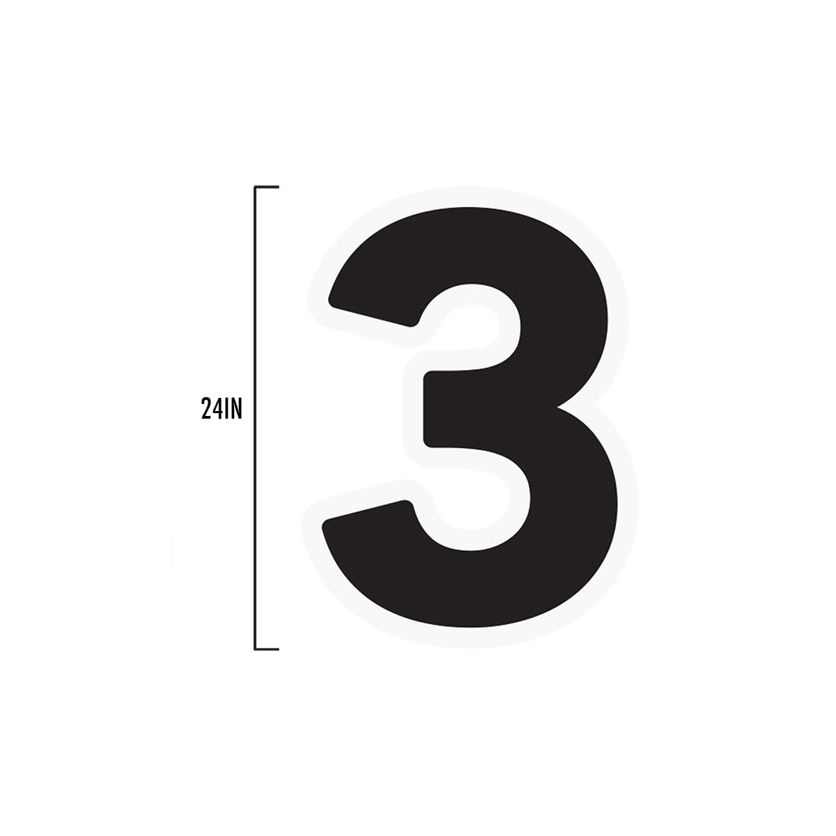 Anderson's Small Number 3 Yard Sign, 24 Inches, Yard Card, Outdoor Décor, Lawn Décor, Number Signs - Image 3