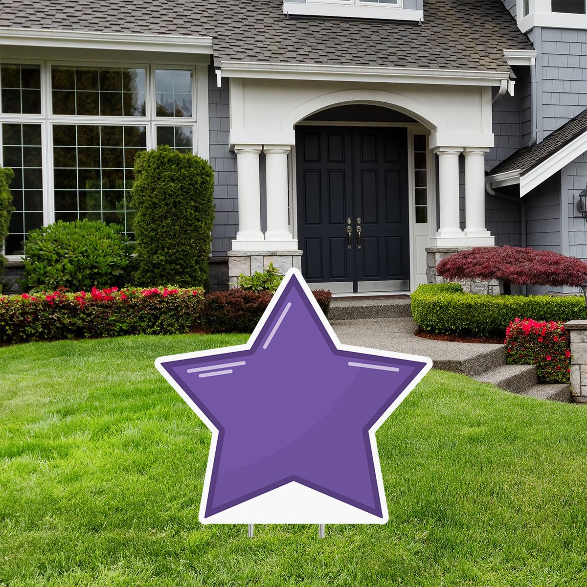 Anderson's Small Purple Star Yard Sign, 15 Inches, Yard Card, Outdoor Décor, Lawn Décor - Image 2
