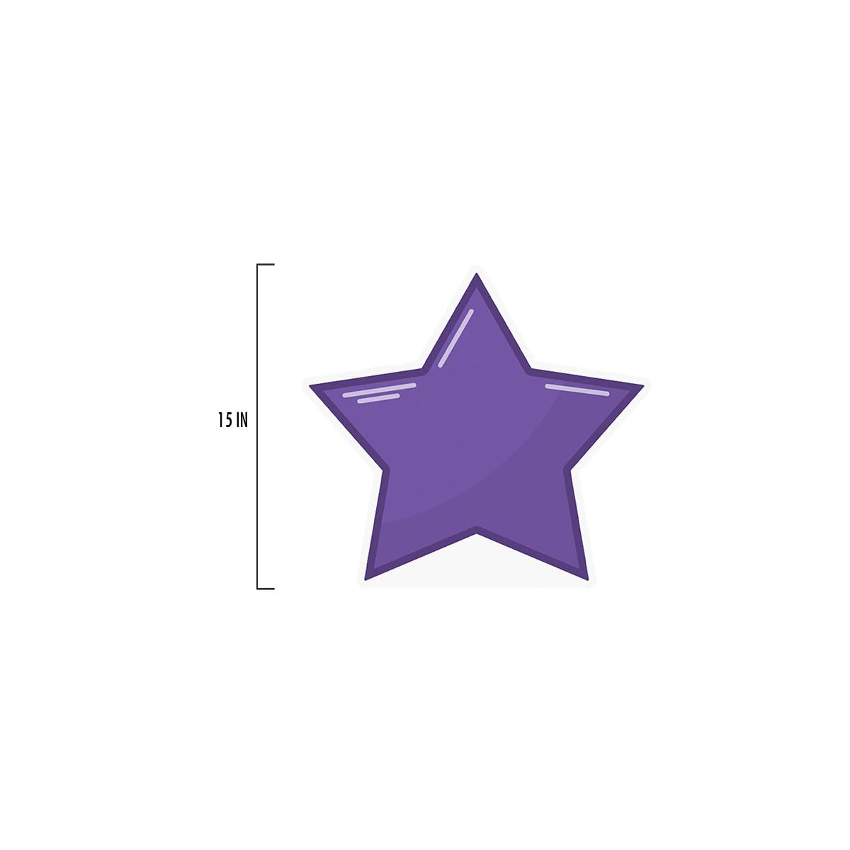 Anderson's Small Purple Star Yard Sign, 15 Inches, Yard Card, Outdoor Décor, Lawn Décor - Image 3