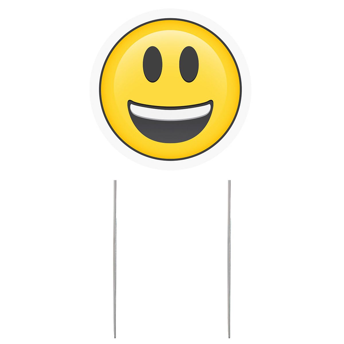 Anderson's Smiley Face Yard Sign, 20 Inches, Yard Card, Outdoor Décor, Lawn Décor