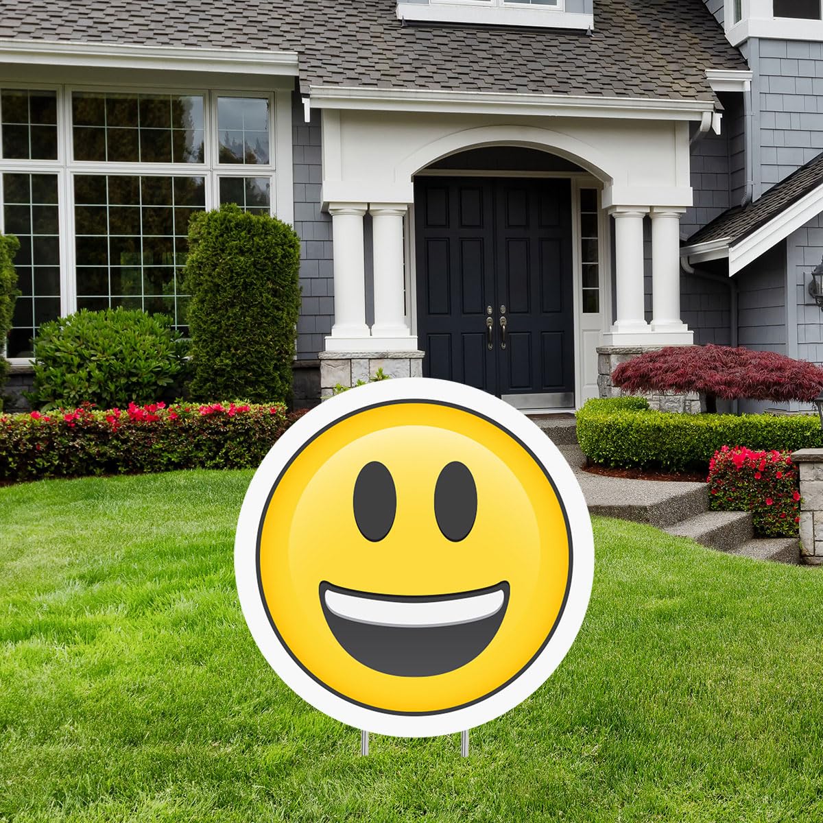 Anderson's Smiley Face Yard Sign, 20 Inches, Yard Card, Outdoor Décor, Lawn Décor - Image 2