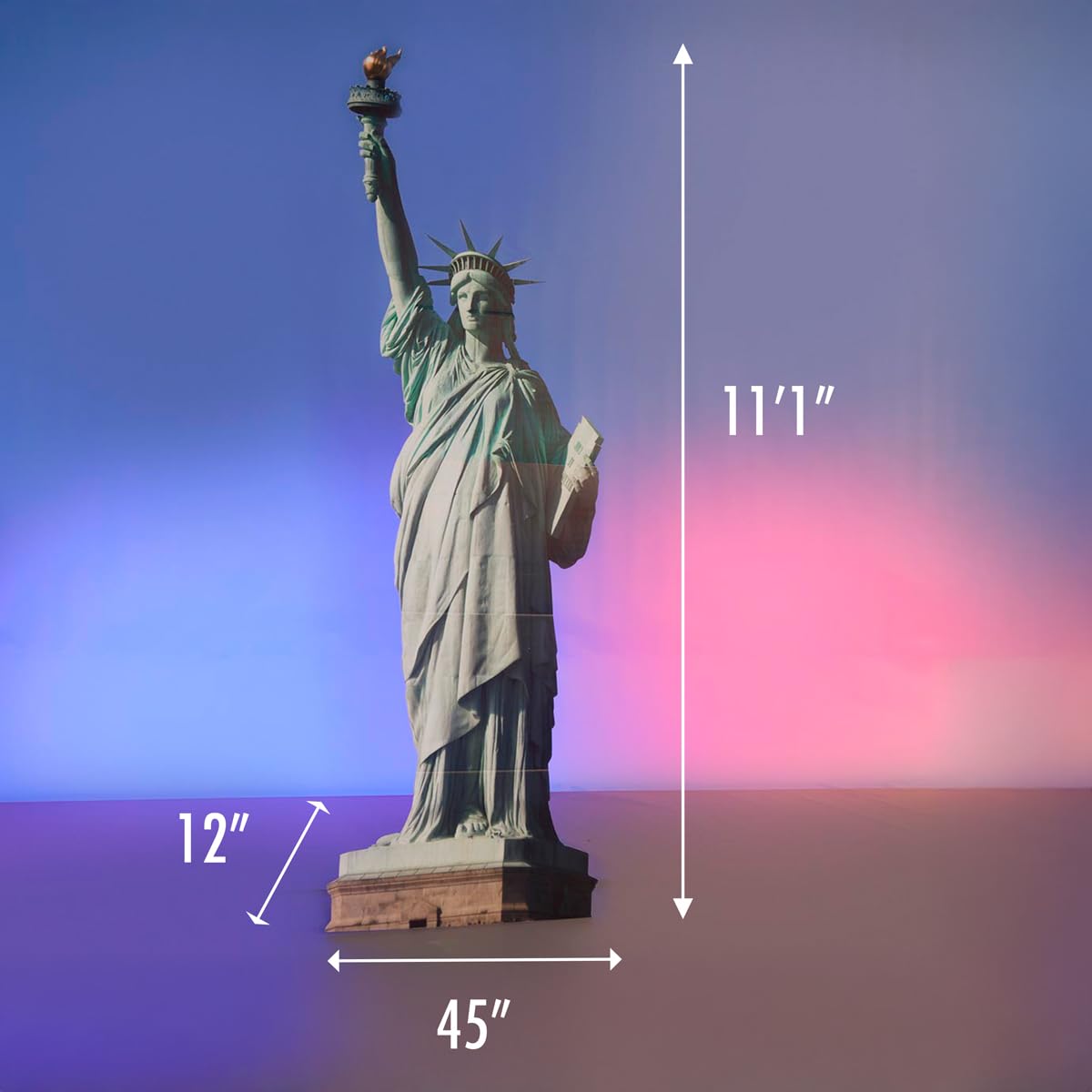 Anderson's Statue of Liberty Photo Prop, 11 Feet, Photo Ops, School Events, Birthdays - Image 5