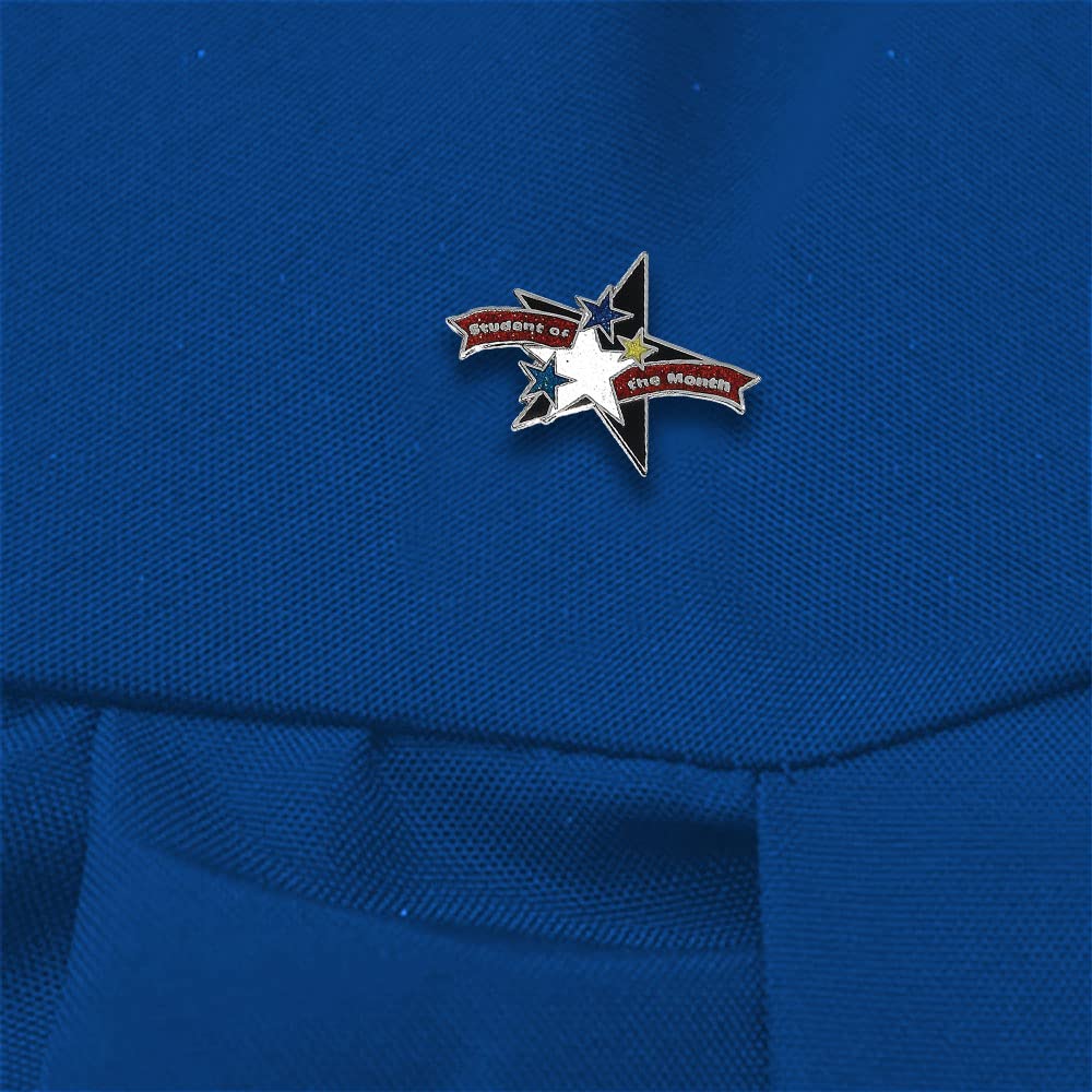 Anderson's Student of the Month Glitter Award Pin Packs, Lapel Pins, Academic Excellence, Student Leadership, Student Recognition, Student Rewards - Image 3