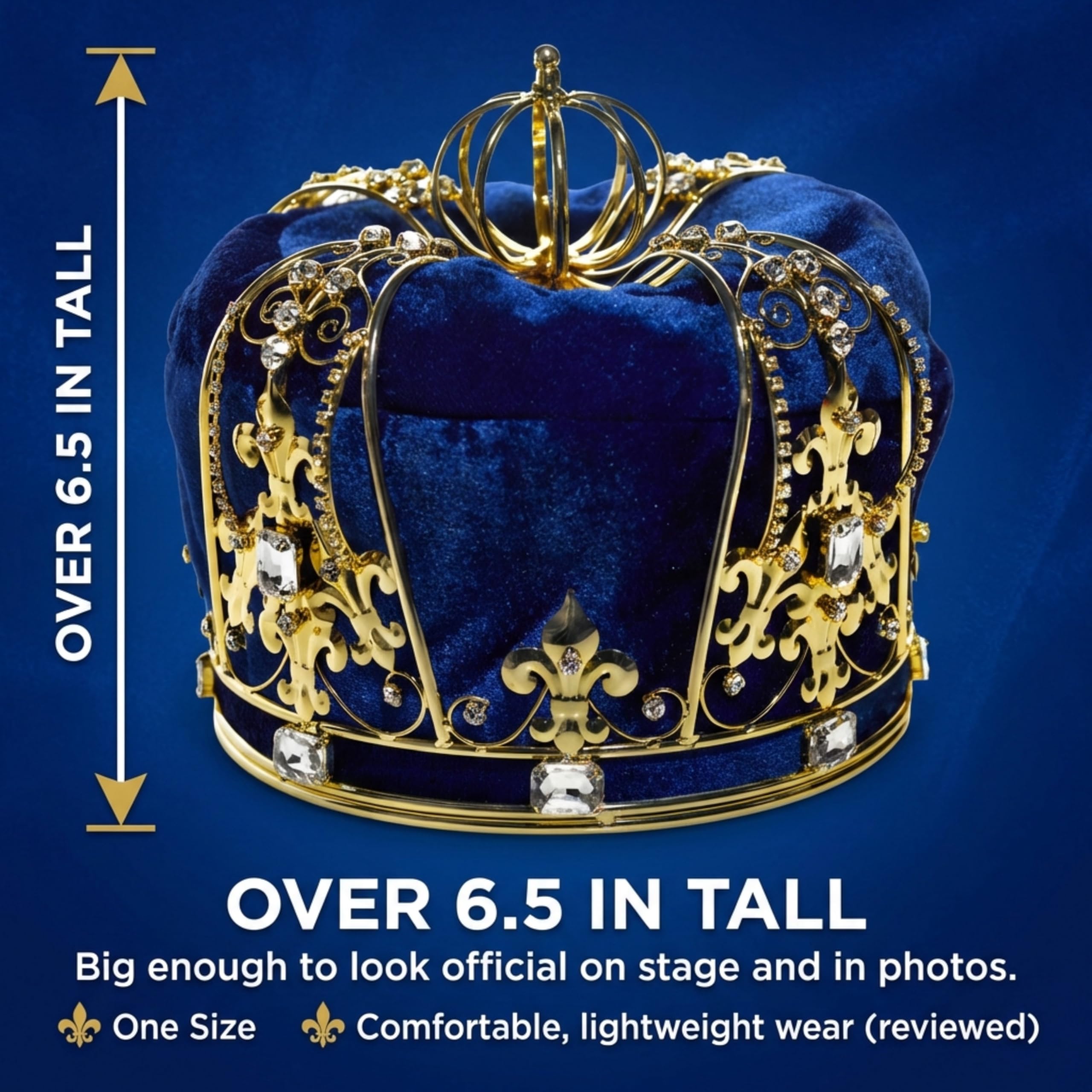 Anderson's Supreme Sovereign Crown, Prom King, Homecoming Court, Wedding, Birthday, Mardi Gras, Renaissance, Theater Prop - Image 4