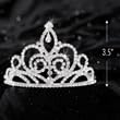Anderson’s Sutton Rhinestone Tiara, 3 1/2" Silver Crown for Women, Sparkling Clear Crystal Headpiece for Prom, Homecoming, Pageants & Weddings - Image 9