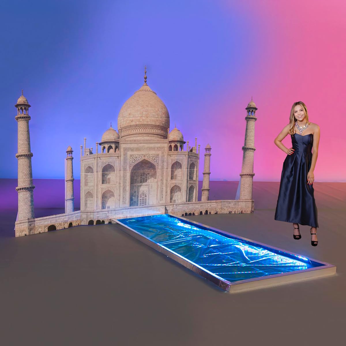 Anderson's Taj Mahal Standup and Reflecting Pool Kit, Indian Themed Event, Bollywood, Party Decorations, Prom, Wedding - Image 5