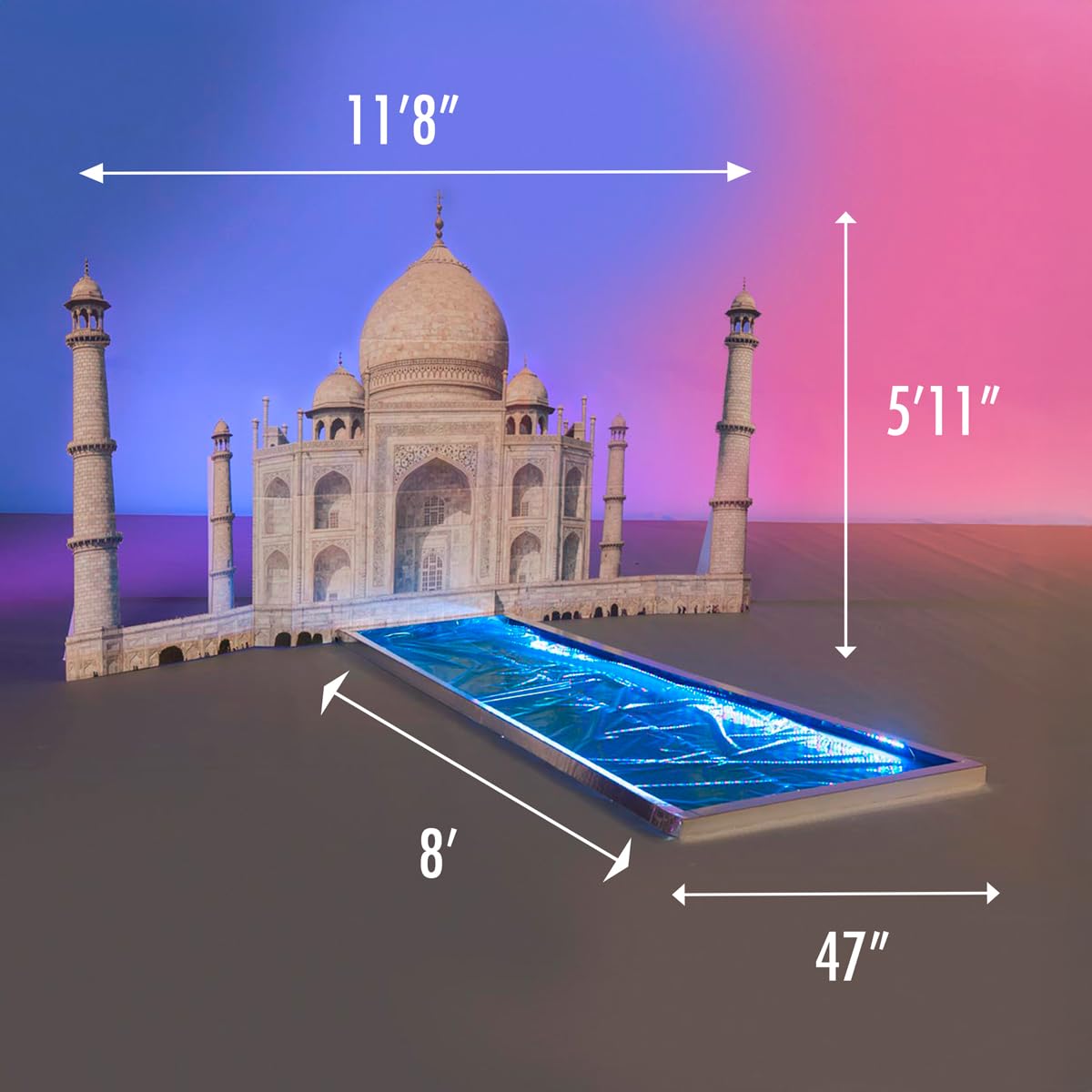Anderson's Taj Mahal Standup and Reflecting Pool Kit, Indian Themed Event, Bollywood, Party Decorations, Prom, Wedding - Image 6