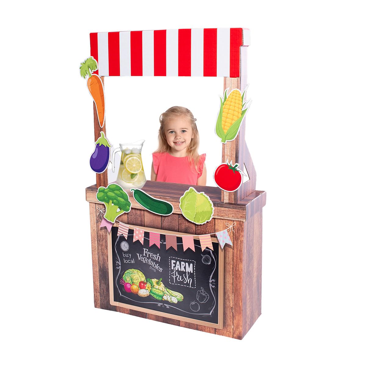 Anderson's Veggie Farm Kid Booth Standup, Cardboard Event Decorations, School Decorations, Festivals, Farmer's Market, Props, Photo Ops - Image 2