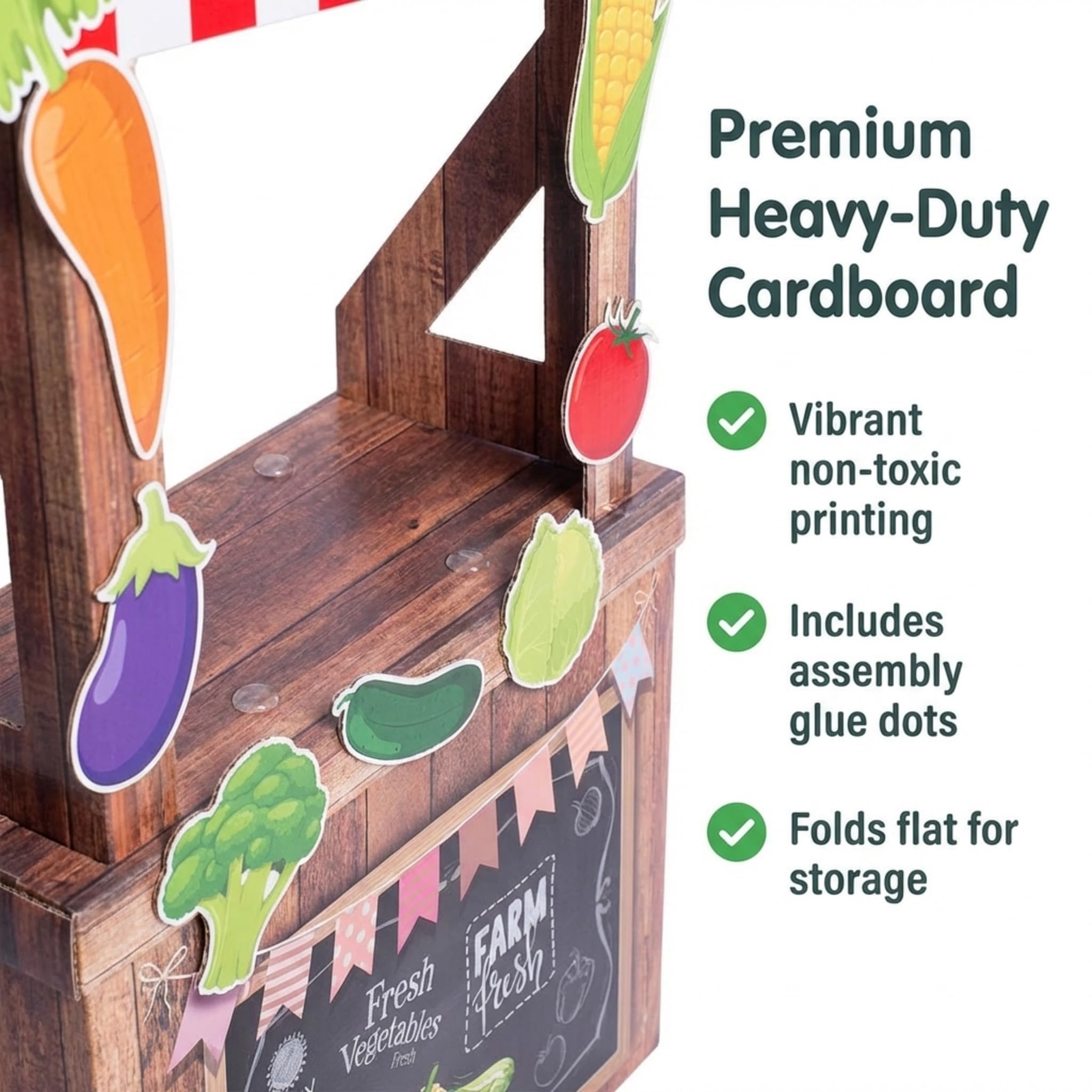 Anderson's Veggie Farm Kid Booth Standup, Cardboard Event Decorations, School Decorations, Festivals, Farmer's Market, Props, Photo Ops - Image 6