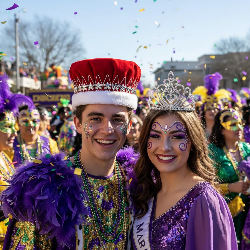 Anderson's Velvet King Crown and Queen Tiara Royalty Set - Image 6