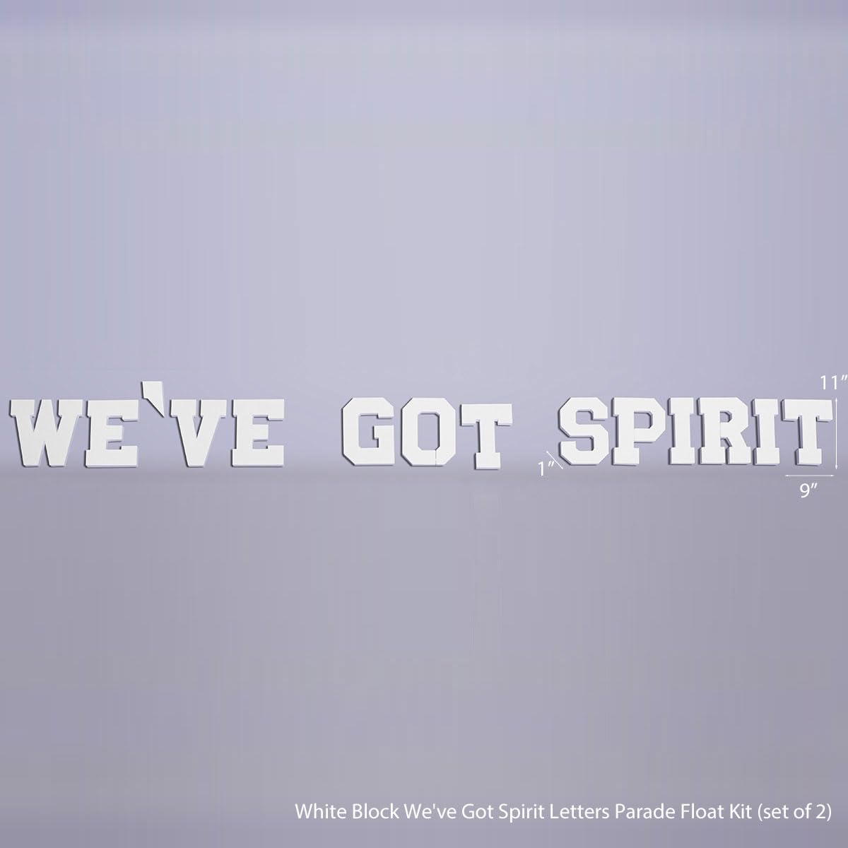 Anderson's We've Got Spirit Letters (Set of 2) Parade Float Kit, Décor, Homecoming, School Spirit, Parade Float Decorations for Trailer, High School and College Homecoming Parades - Image 4