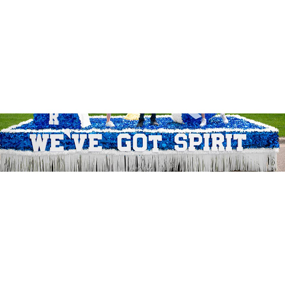 Anderson’s We’ve Got Spirit White Letters (Set of 2) Parade Float Kit, Décor, Homecoming, School Spirit, Parade Float Decorations for Trailer, High School and College Homecoming Parades - Image 3