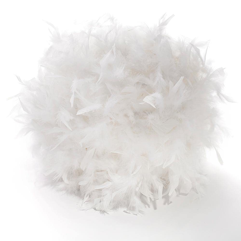 Anderson's White Feather Ball Wedding Decoration, 12 Inches