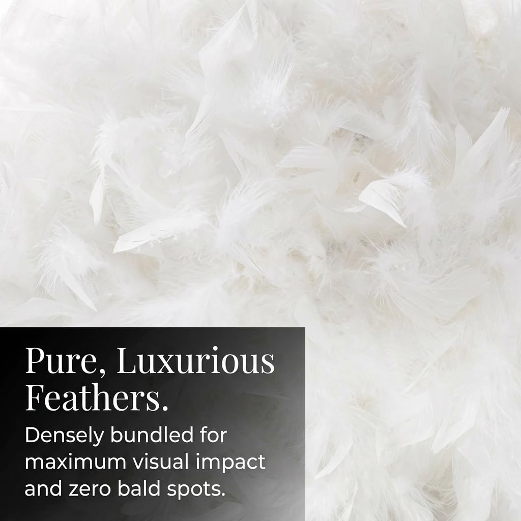 Anderson's White Feather Ball Wedding Decoration, 12 Inches - Image 5