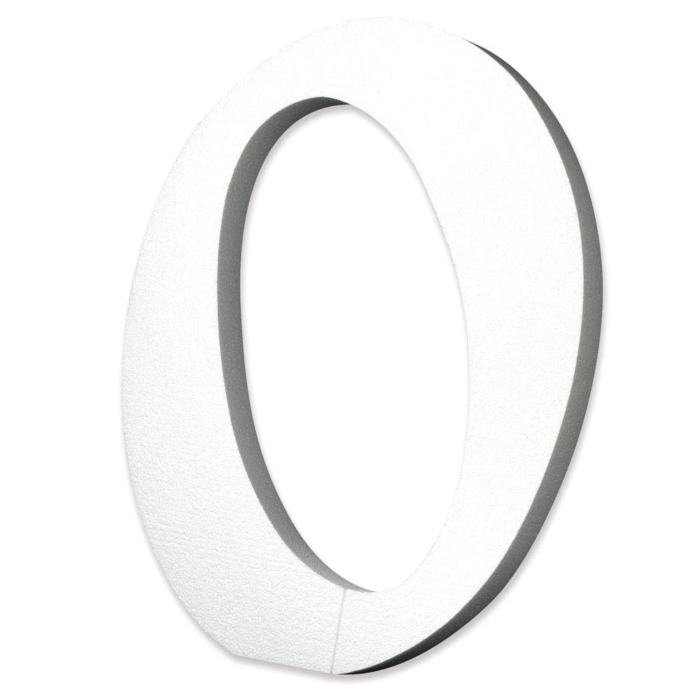 Anderson's White Foam Numbers, Number 0, 11.5 Inches, Set of 3, Craft Projects, School, Weddings, Birthdays, and Events