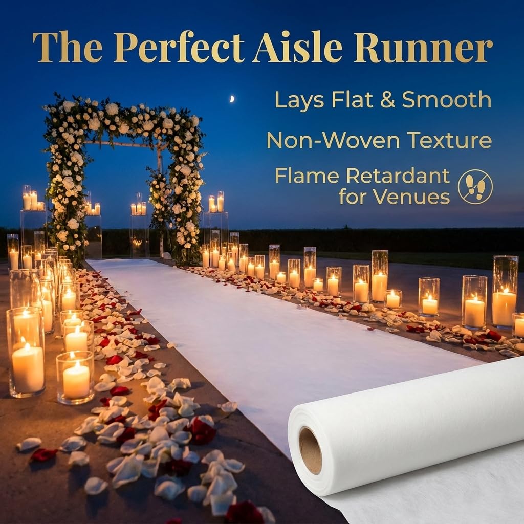 Anderson's White Gossamer Fabric Roll, 59 Inches x 25 Yards, Sheer Fabric for Wedding Decorations, Baby Shower, Gender Reveal, Prom, Homecoming, Event Photo Backdrops, Drapes - Image 8